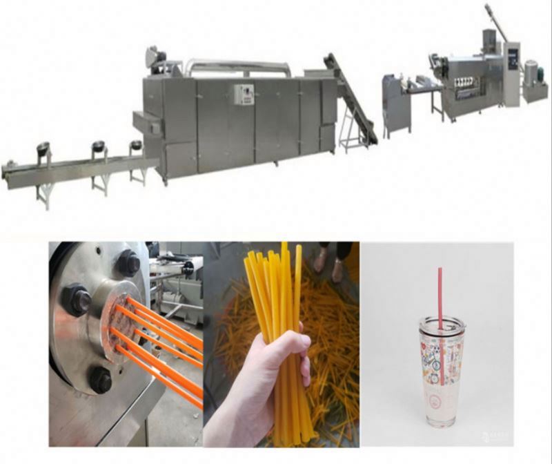 environmental protection drinking straw extrusion machine/rice straw cutting machine