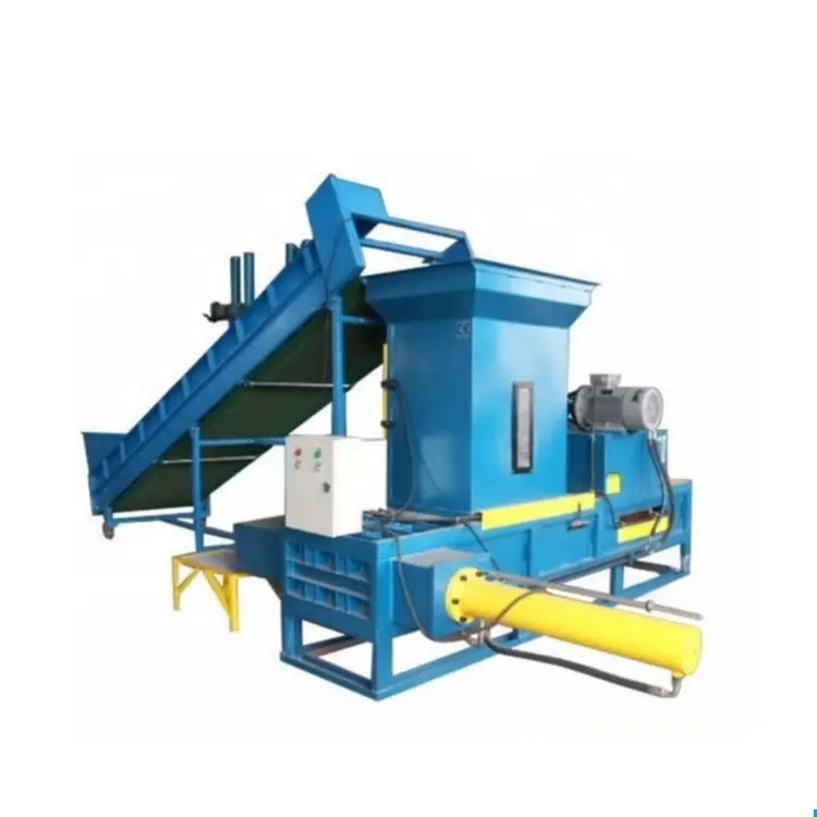 Full Automatic Waste Plastic Hydraulic Square Pine Round Straw Baler Machine for Sale