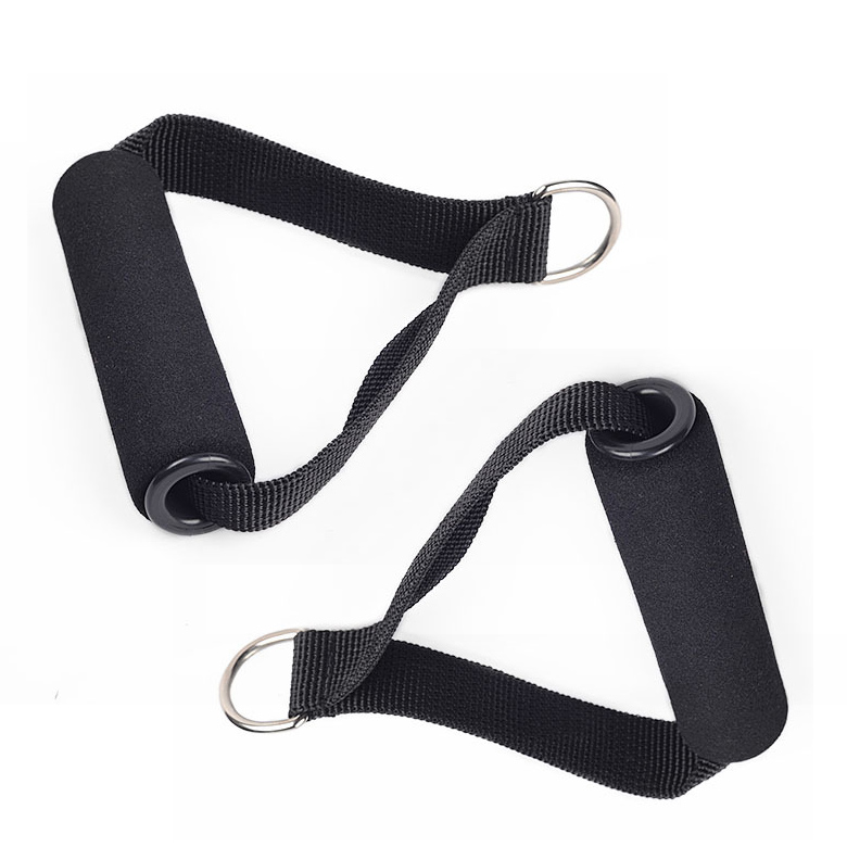 Pull rope set stretching rope exercise handle pairs fitness training elastic bands handles EVA foam handle