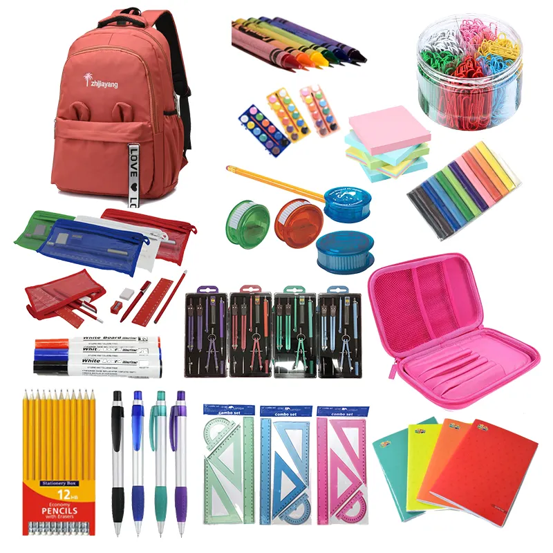 School Supplies Kit for Elementary Kids Back to School Essentials Bundle K-12 Supply Pack for Girls Boys