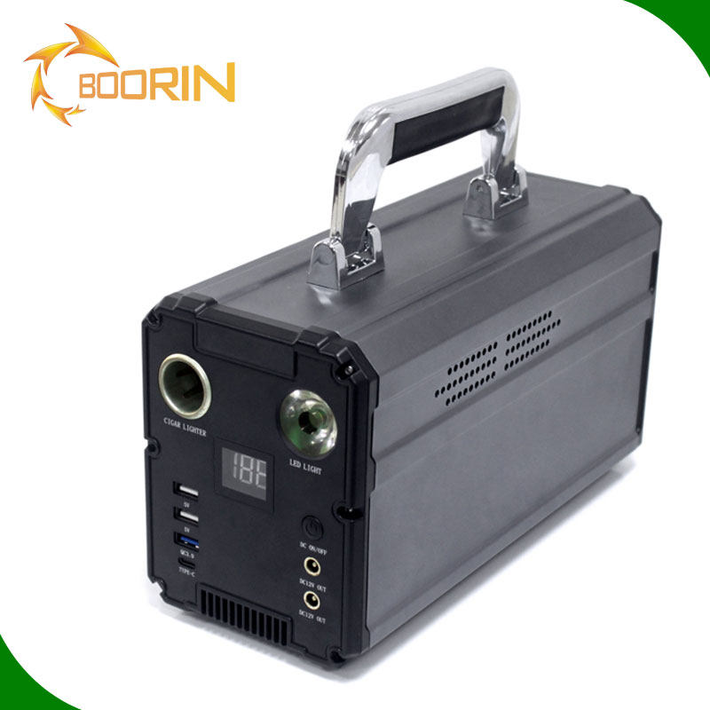 300w power station solar rechargeable AC output pure sine wave 110v 60000mAh with cigar lighter