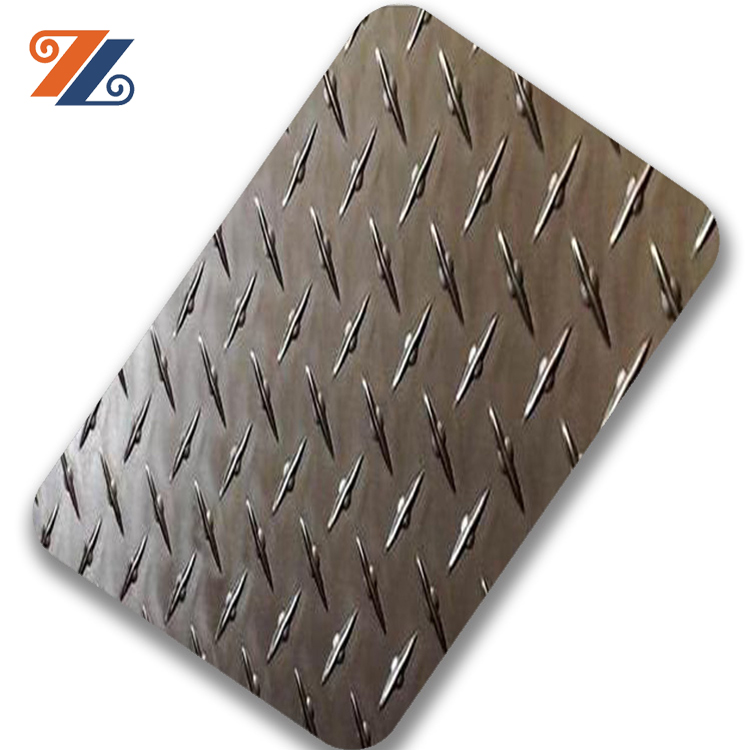 Hongwang prduct Inox 201 304 316 рифленый штампованный лист из нержавеющей стали для эскалатора, противоскользящая конструкция