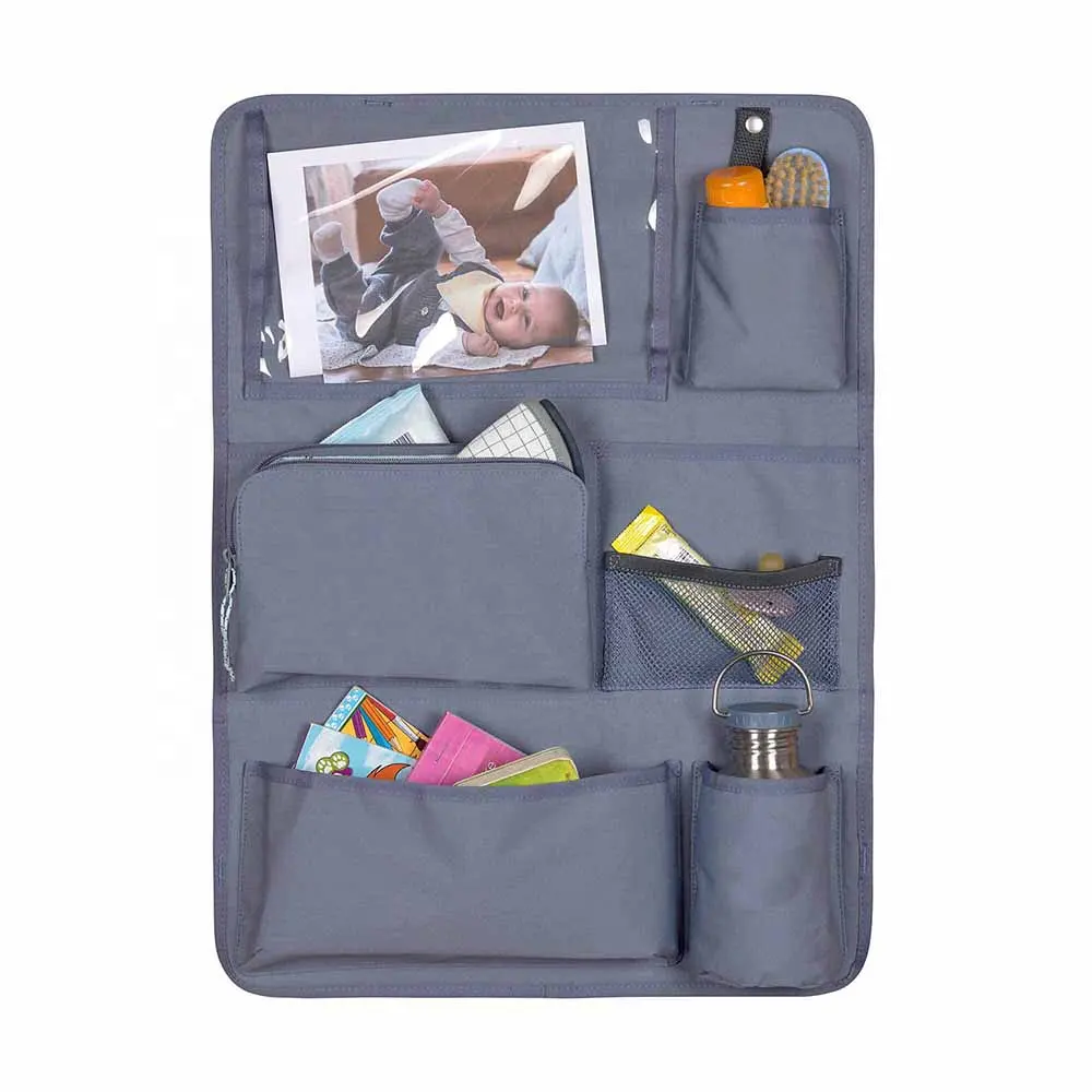Car storage basket Car rear seat storage basket Rear bag, suitable  Food Bottle Holder Hook Storage Box for hanging, foldable