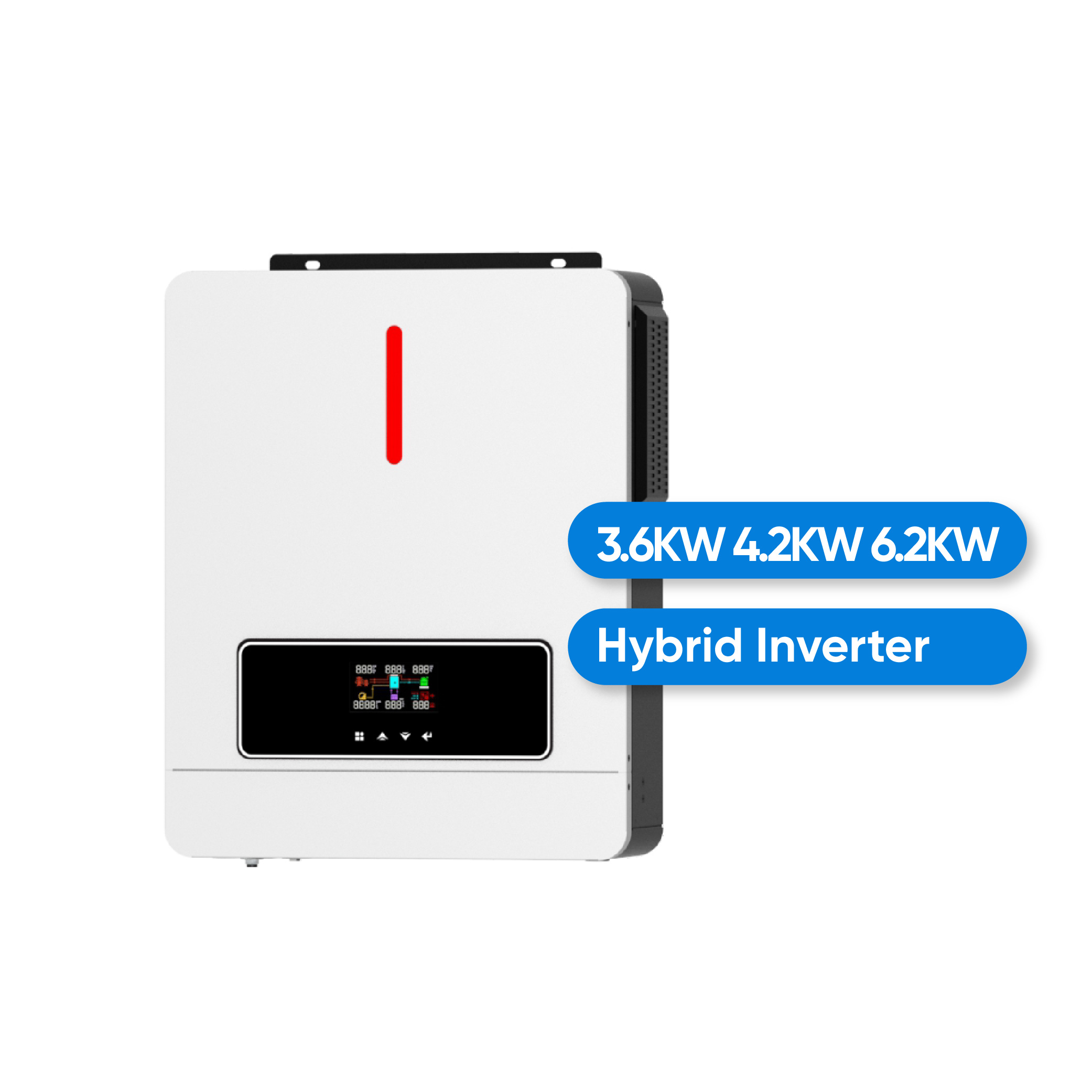 Hot sale hybrid solar inverter on grid  3kw 6kw 8kw 10kw off grid pure sine wave output with mppt solar charger and ac charge