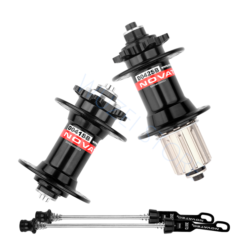 NOVATEC Hub D041SB D042SB Mountain Bike Disc Card Brake 28/32/36 Holes MTB Road Bicycle Bearing 36H 8/9/10/11/12 S Bicycle Hubs