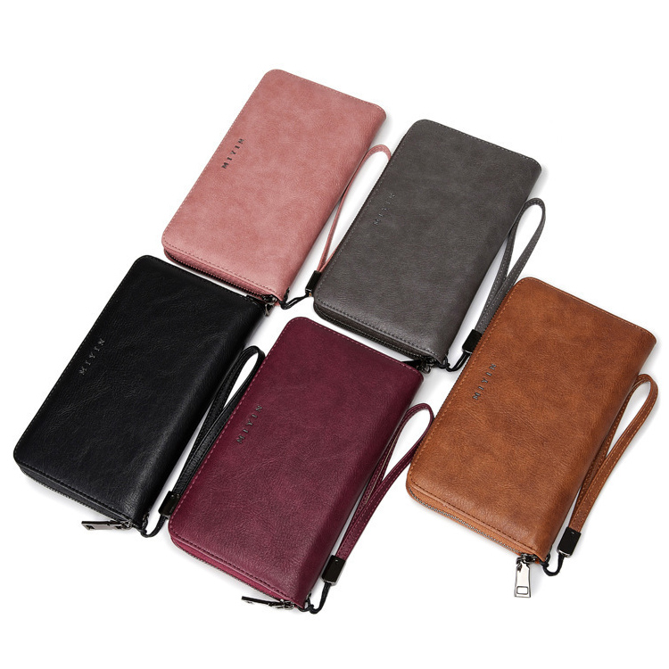 Fashionable Custom PU Lather Money Clip Wallet Money Clip Coin Purses Women Credit Card Holder Wallet
