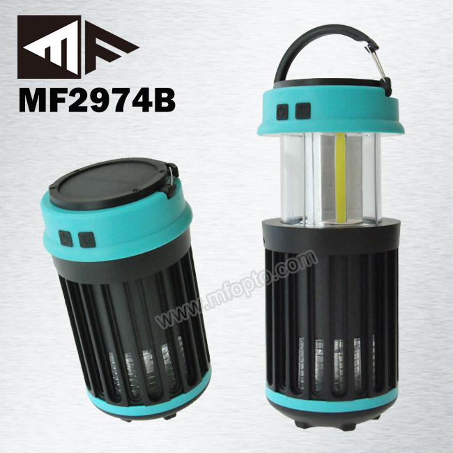 Solar rechargeable COB Mosquito killer lamp camping lamp outdoor light