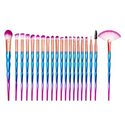 Amazon hot sale makeup brushes set free sample with crystal handle 20pcs makeup brushes