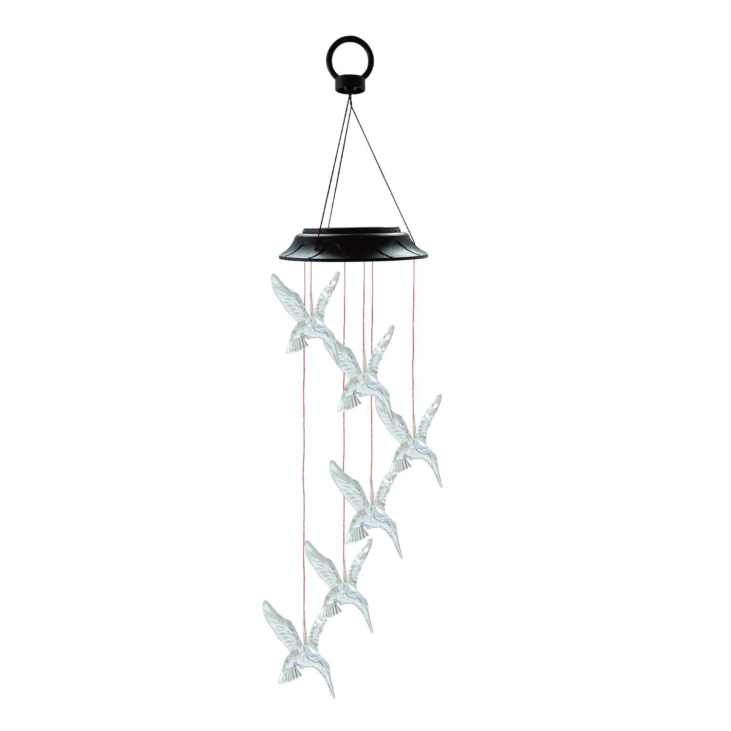Solar Hummingbird Wind Chime Color Changing Solar Wind Chime Outdoor Best Gifts  Hanging Light drop ship