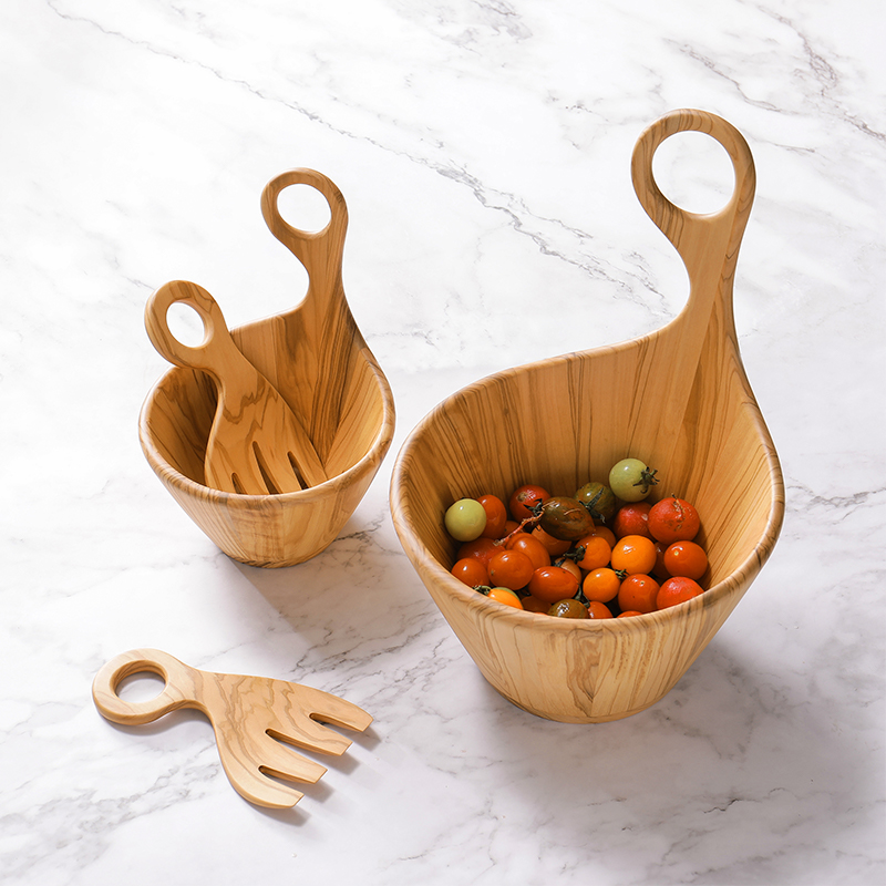 Деревянный кухонный инструмент для смешивания салата Woodsun
