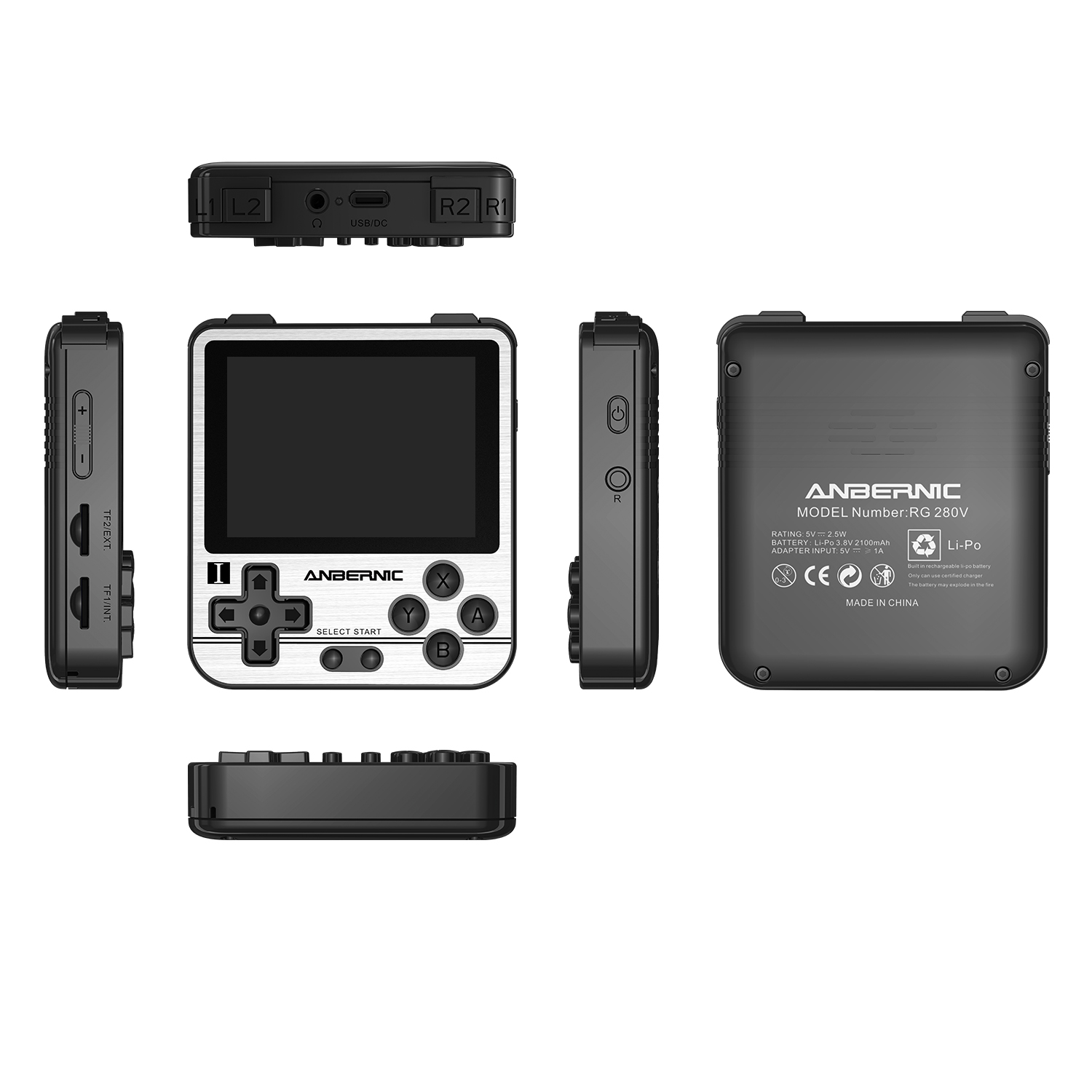 Anbernic RG280V Ретро видео игровая консоль IPS 64G 5000 игр Opendingux Ручной игровой плеер дешево