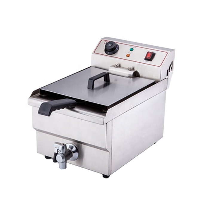 EF-101V Truwin горячая распродажа 10 литров Одиночная корзина Коммерческая электрическая фритюрница