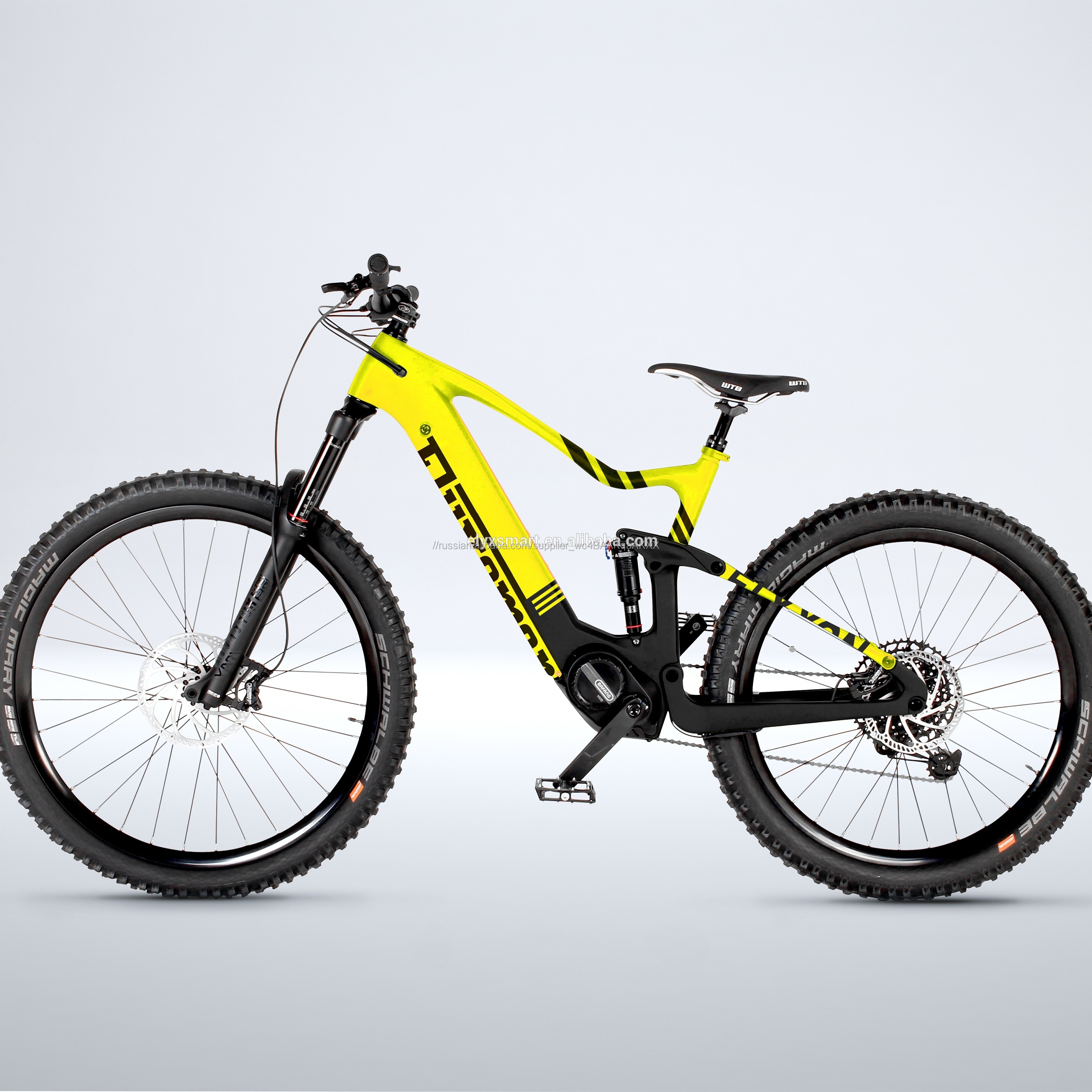 Elyx Смарт 2020 Новый углерода легкий вес MTB электрические велосипеды Enduro 48V Bafang Mid мотор полный Подвеска велосипед
