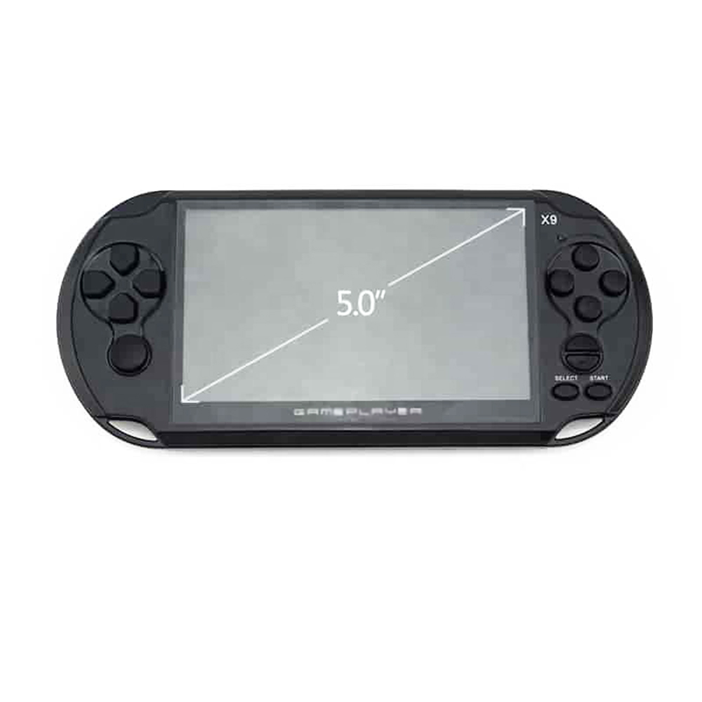 Новые портативные игровые плееры X9, 5,0 дюйма, настоящие 8 ГБ, 32 бит, игровые консоли MP4