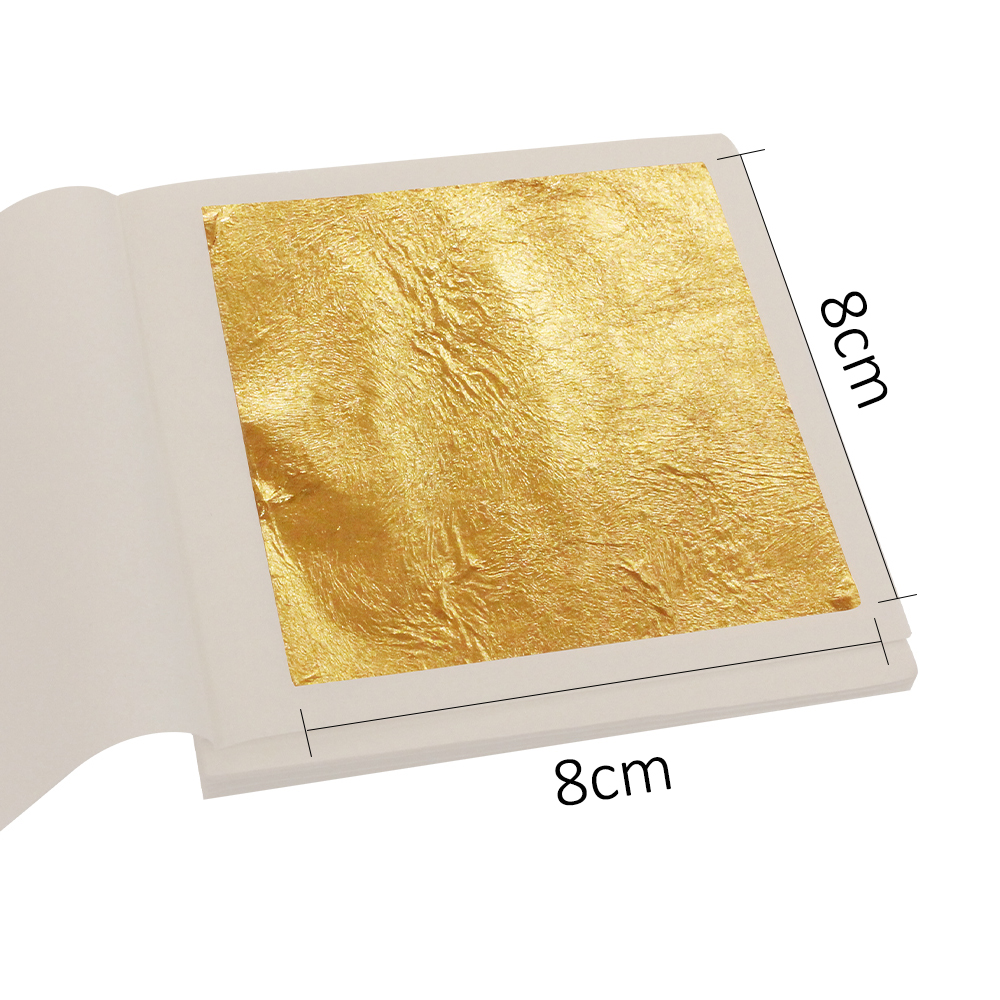 Лидер продаж, съедобные Красочные золотые хлопья 8x8 см Lingzhi hoja de oro 23,5 k, украшение для выпечки и торта