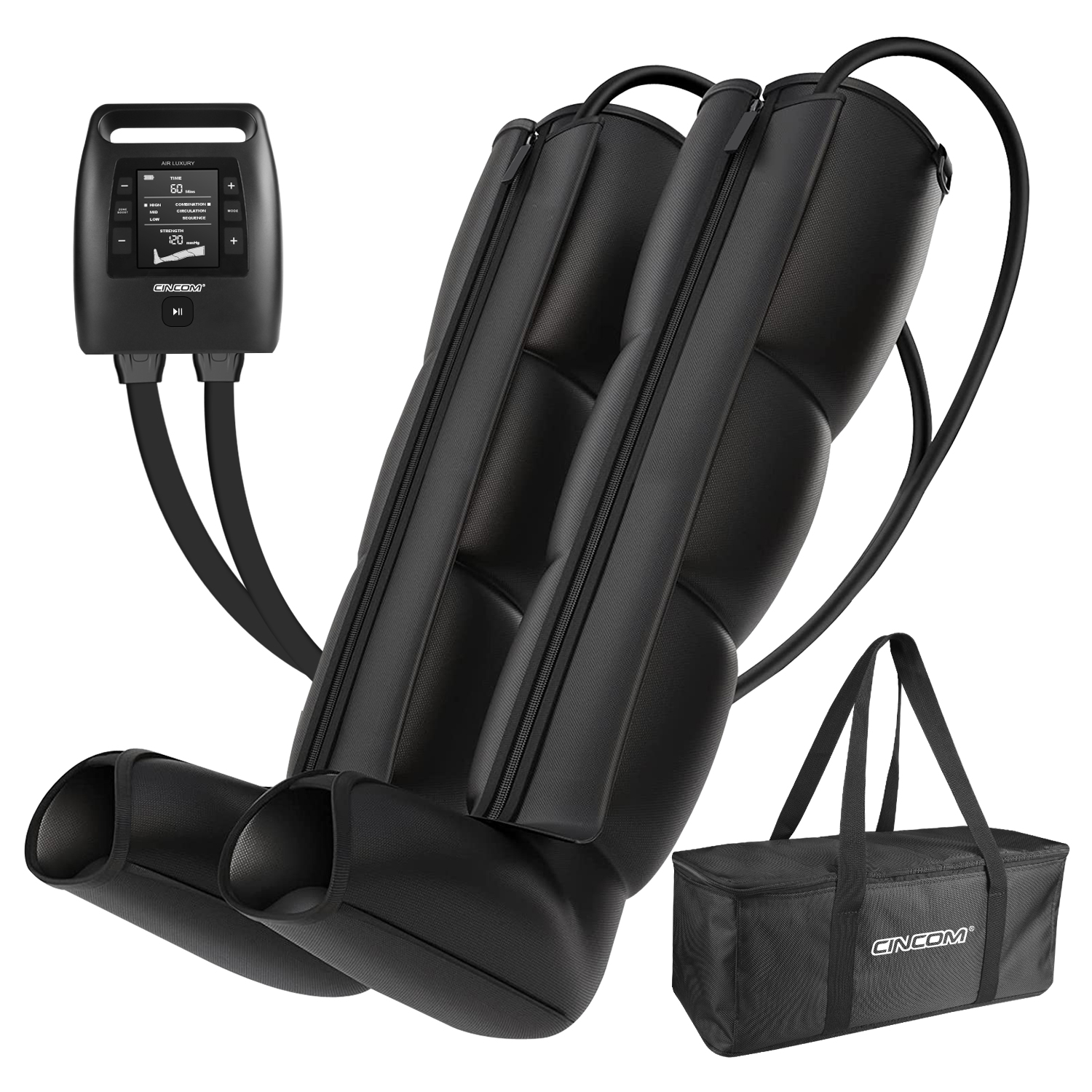 Air Compression Rechargeable Recovery Boots for Athlete Relief Muscle Soreness and Pain Air Compression Leg Massager