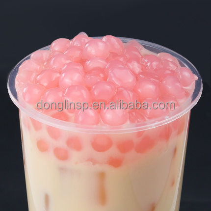 Тайваньский розовый пузырь чай Popping Tapioca черный жемчуг