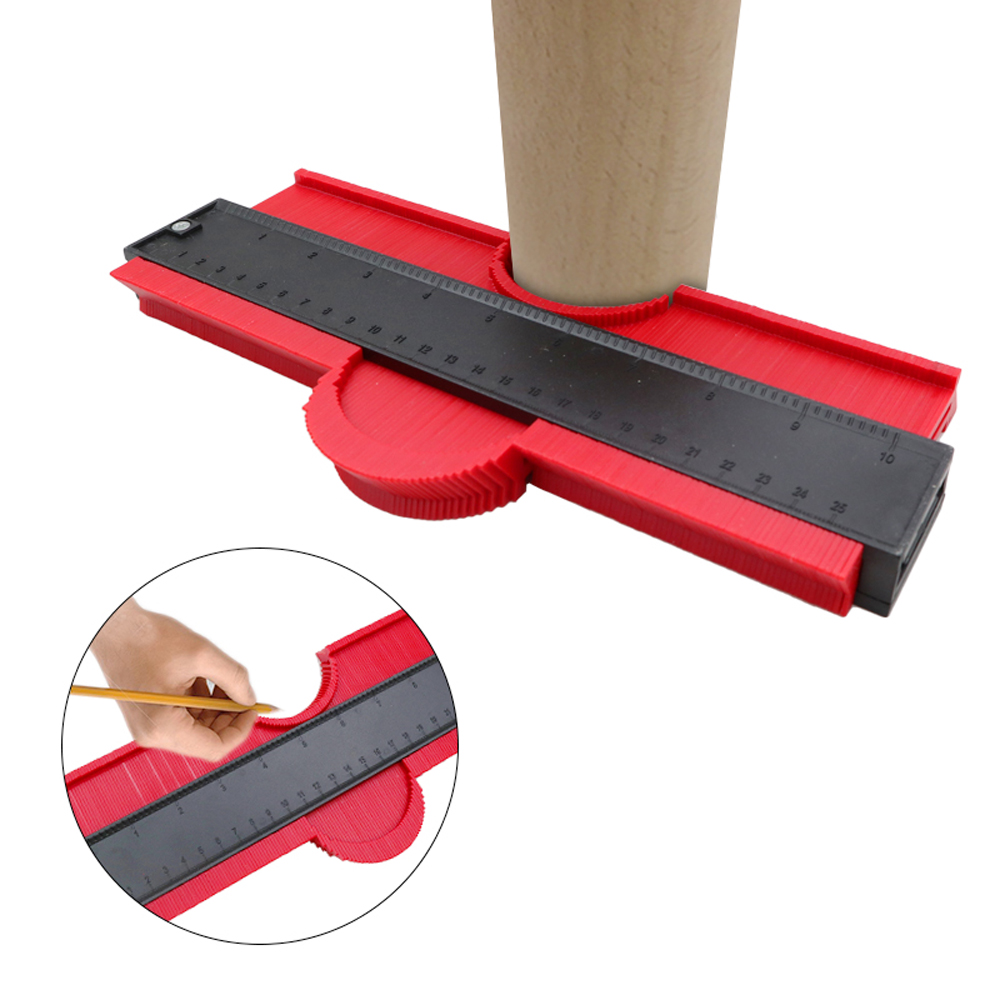 10 inch Shape Contour Gauge Duplicator Profile Multi-functional Shaping Measure Ruler for Precise Measurement
