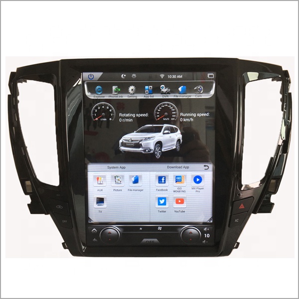 Автомобильный gps-навигатор с IPS-экраном на руль, система android, автомобильное радио для Mitsubishi Pajero Montero/L200 2016