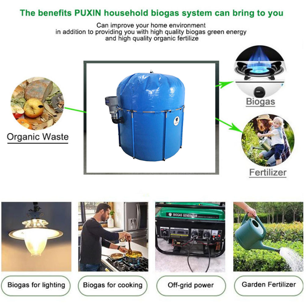 PUXIN анаэробный реактор на заднем дворе Biodigester домашняя Биогазовая система на продажу