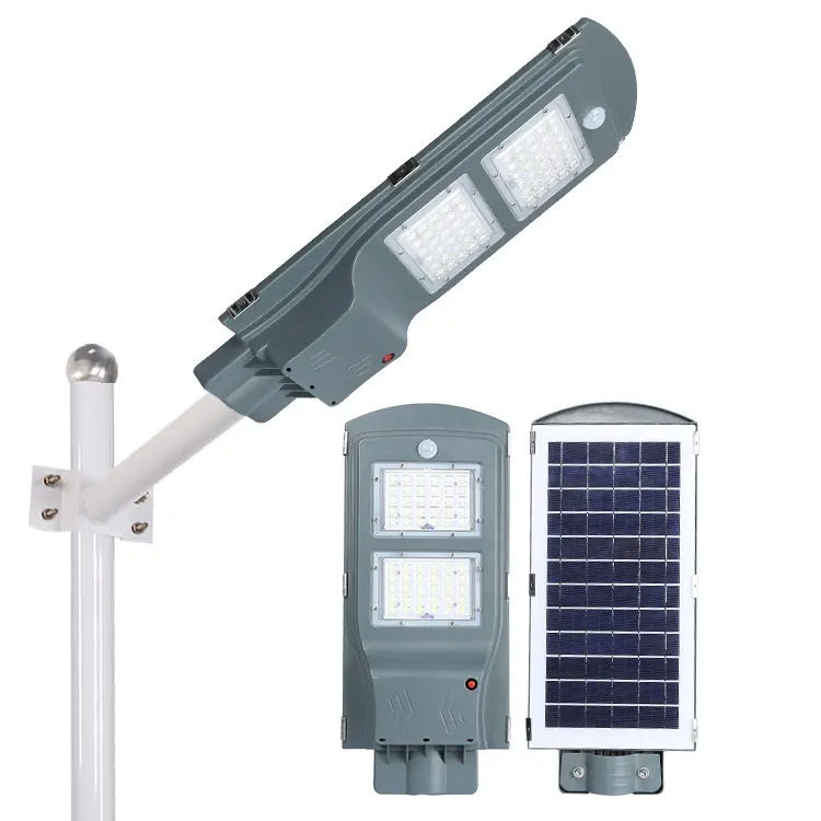 Wholesale Price Pc Human Body Induction Ip66 20w 40w 60w All In 1 Solar Led Streetlight