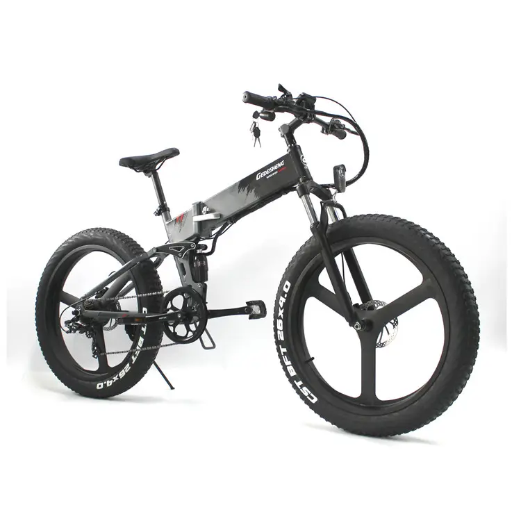 Aluminum Mountain Foldable 26inch E Bikes Eu Fat Tire Off Road Ebike Mtb 48v 500watt Electric Sport Bike