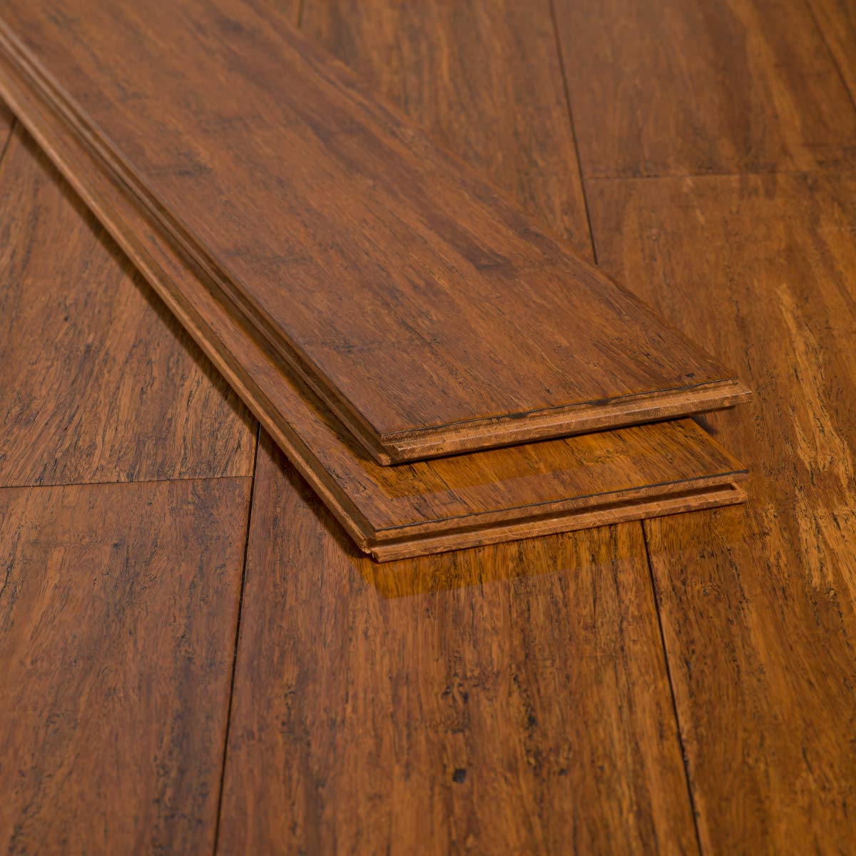 Natural Strand Woven Click Lock bamboo engineered wood hardwood flooring, Easy to Install, Kid and Pet-Friendly