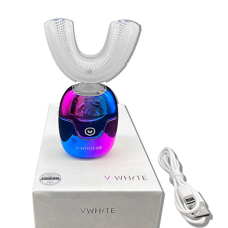 Hands Free U-shape Manual Shaped Head 360 U Shape Clean Electric Toothbrush With LED Light