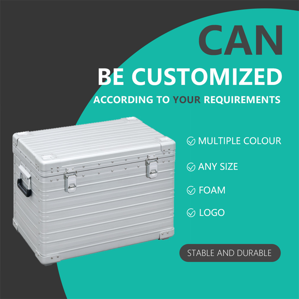 OEM tools equipment carrying transportation aluminum case makeup jewellery case with wheels watch case boxes