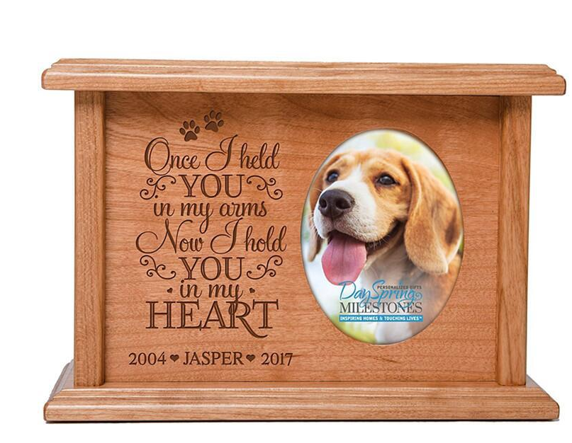 Amazon hot selling wooden pet coffin box creative pet urn wooden box can be customized
