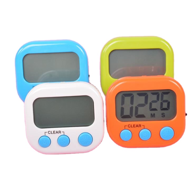 7 Colors Digital Kitchen Timer Multi-Function Timer Count Down Up Electronic Egg Timer Baking LED Display Timing Reminder