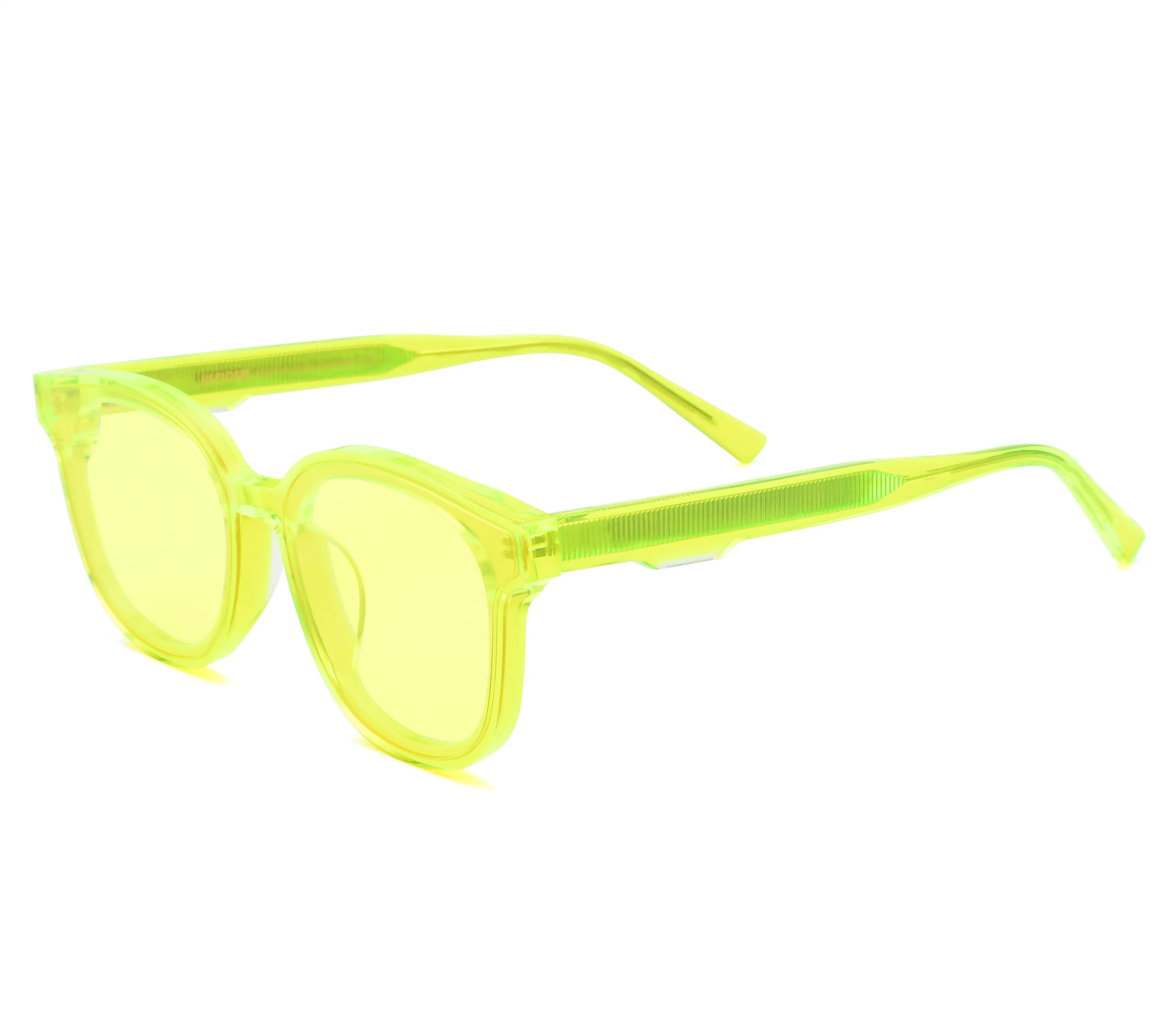 2022 retro neon color large frame sunglasses
