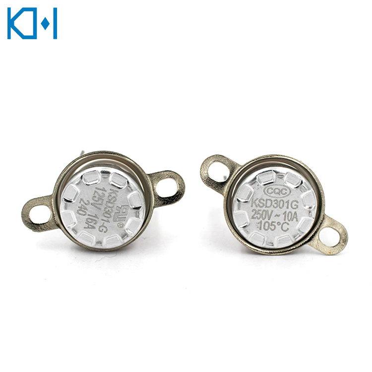 KH Termostato KSD301 250V 10A Electronic Temperature Controller Thermostat Water Heater Manual Reset Thermal Switch