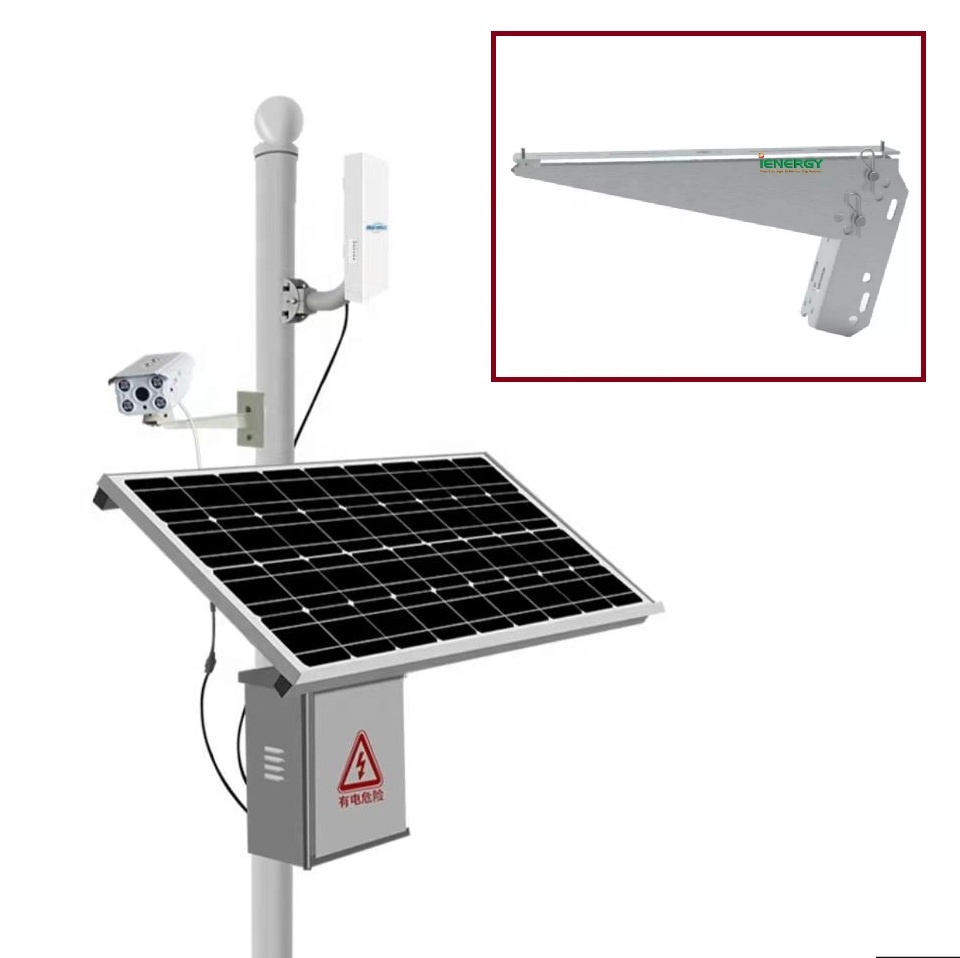 Outdoor solar power supply solar panel Pole Mount Bracket Accessories for mounting wall and ceiling solar CCTV system