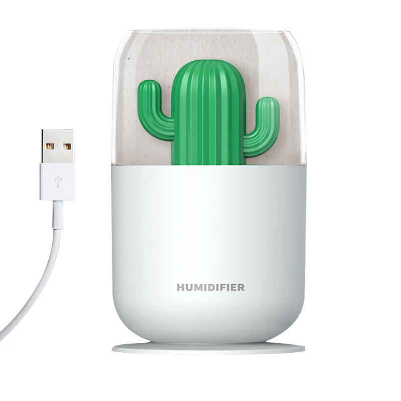 Современный мини-Фэнтезийный увлажнитель с Usb-зарядкой, увлажнитель-диффузор С КАКТУСОМ и красочным светом