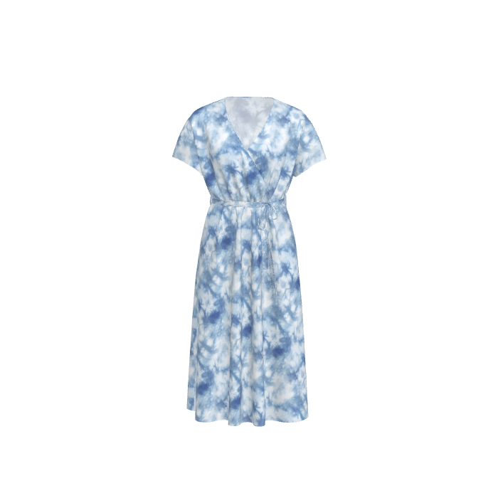 On The Beach - 53% viscose 47% rayon Splash Ink