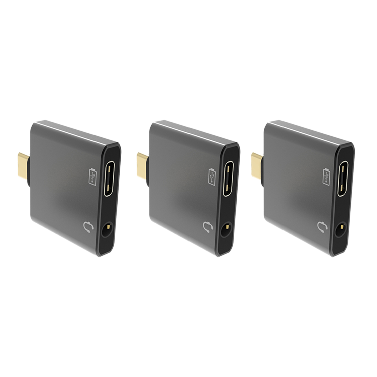 Адаптер для наушников Behpex 2 в 1 с USB C на 3,5 мм, быстрая зарядка PD, звук высокой четкости