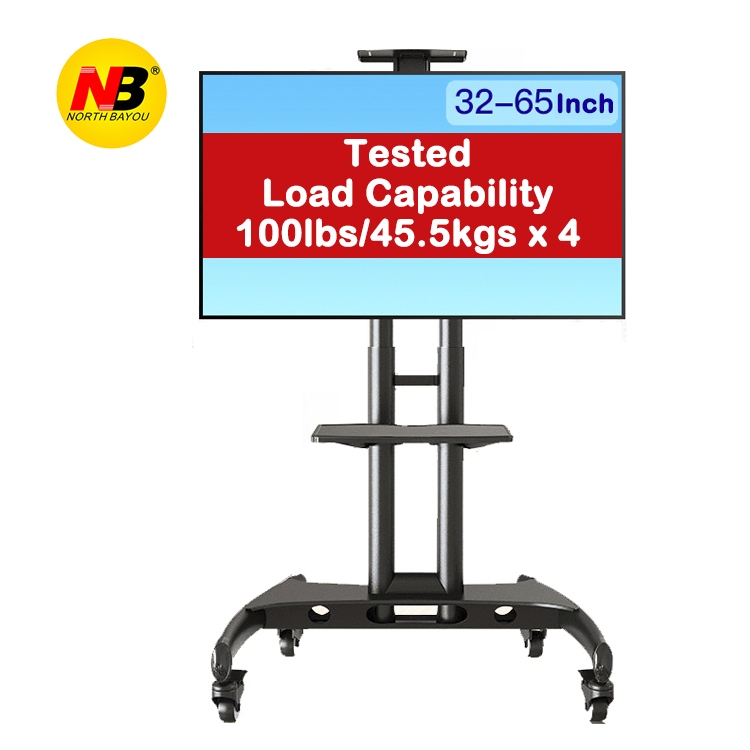 Nb north bayou ava1500-60-1p 360 Поворотная напольная подставка TV Cart для телевизоров 32-65''