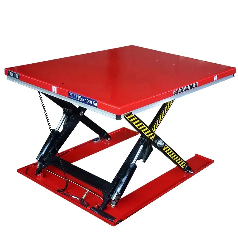Hydraulic Electric Scissor Lift Table 1 Ton 2 Ton Hydraulic Electric Stationary Scissor Lift Table