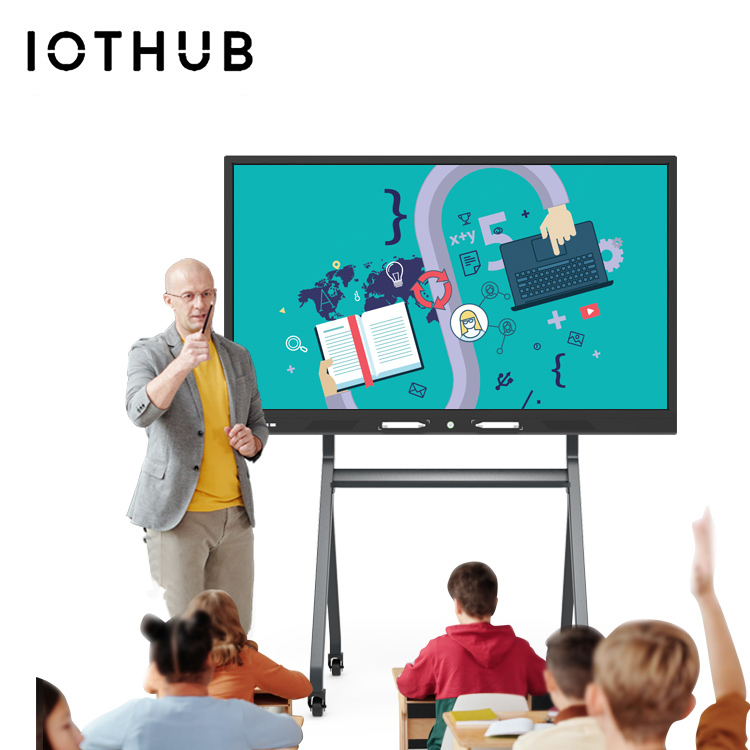 65 ''класса встречи Смарт мульти сенсорный цифровой ЖК-экран интерактивная доска с двойной системой
