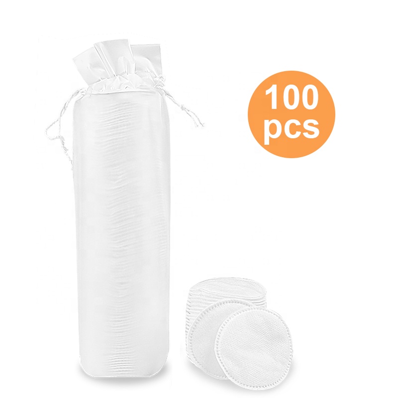 Disposable Round Cosmetic Facial Cotton Pads for Skin Cleaning disposable makeup remover pads