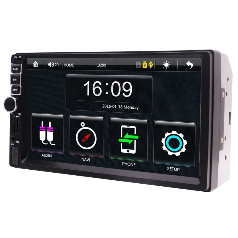 Горячая 7 дюймов Bluetooth двойной Din автомобильный MP5 плеер FM Радио стерео Поддержка камеры вход