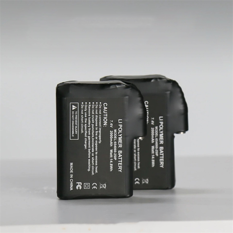 7.4V Lithium Battery 2000mAh Heating Glove Battery Scarf Shoes Socks Lithium Battery