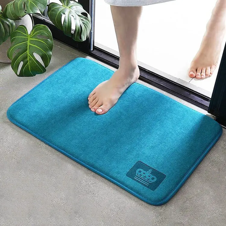 (CHAKME) 2022 Hot Thick Super Soft Colourful Printed Large Square Bath Mat Microfiber Novelty