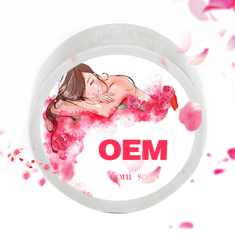OEM Vaginal Care Douche Yoni Soap Organic Feminine Laminas Rosas De Jabon Savon Eclaircissant Handmade Whitening Body Soap Bars