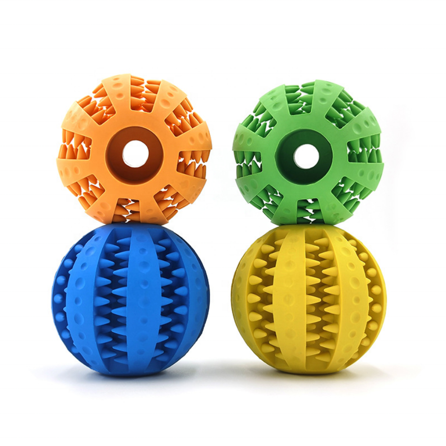Pet Tooth Cleaning Food Dispensing Chewing IQ Treat Ball Juguete Para Perro Dog Toy