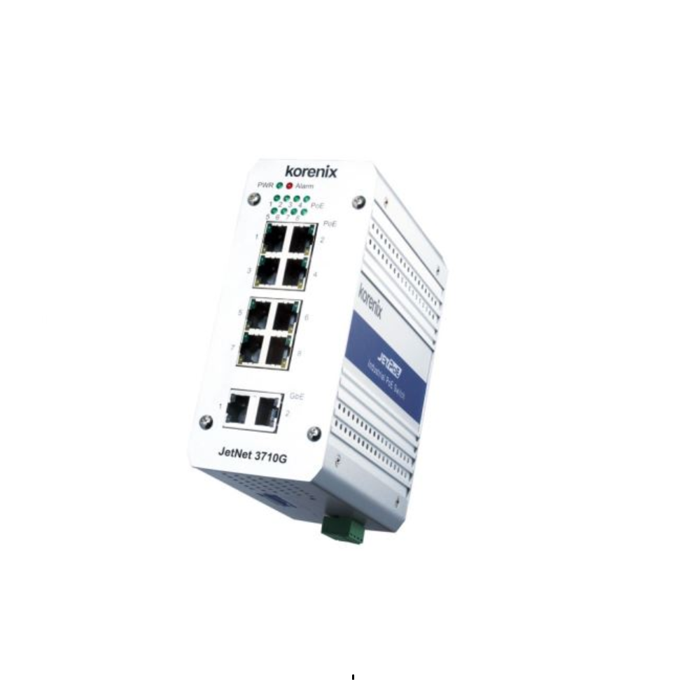 Промышленный выключатель 8 + 2 GbE Korenix JetNet 3710G