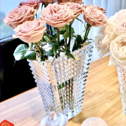Home wedding decoration tabletop bukhoor makhoor incense crystal baccarat vase burner and metal plates