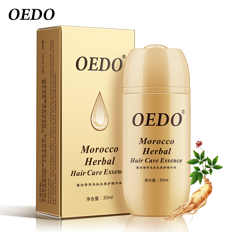 OEDO New Hair Care Essence Morocco Ginseng Keratin Treatment Hair Loss Repair Serum Hair Growth Powder Product Women Men