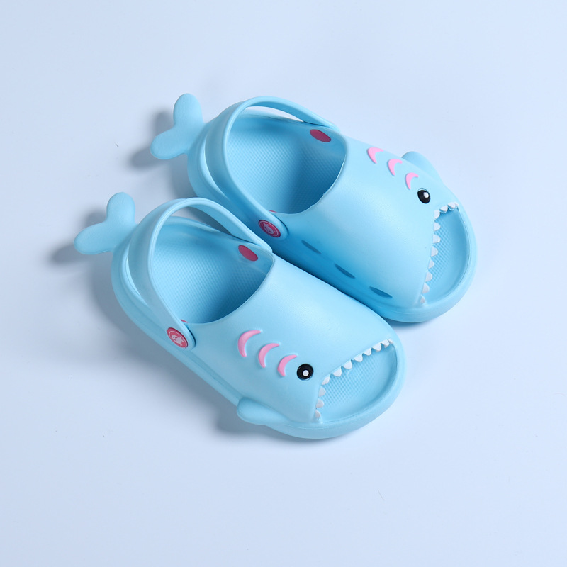 Wholesale Kids Garden Shoes Cute EVA Clogs Children Shark Shape slipper